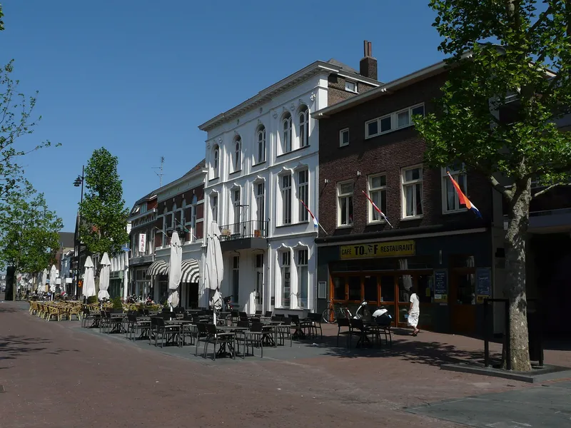 Straat in het centrum van Helmond